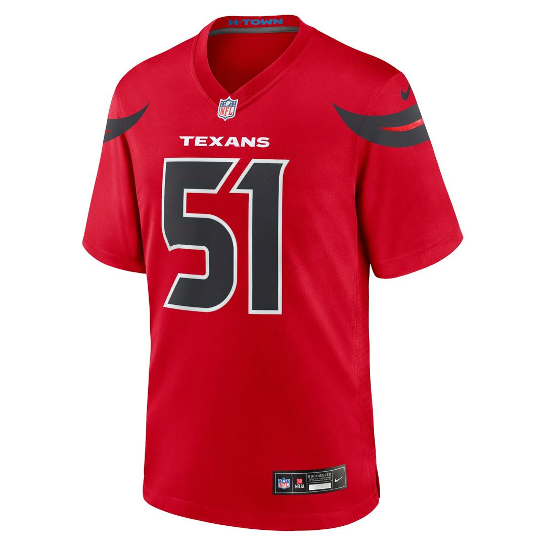 Men's Houston Texans Will Anderson Jr. White Game NFL Football Jersey - view 14