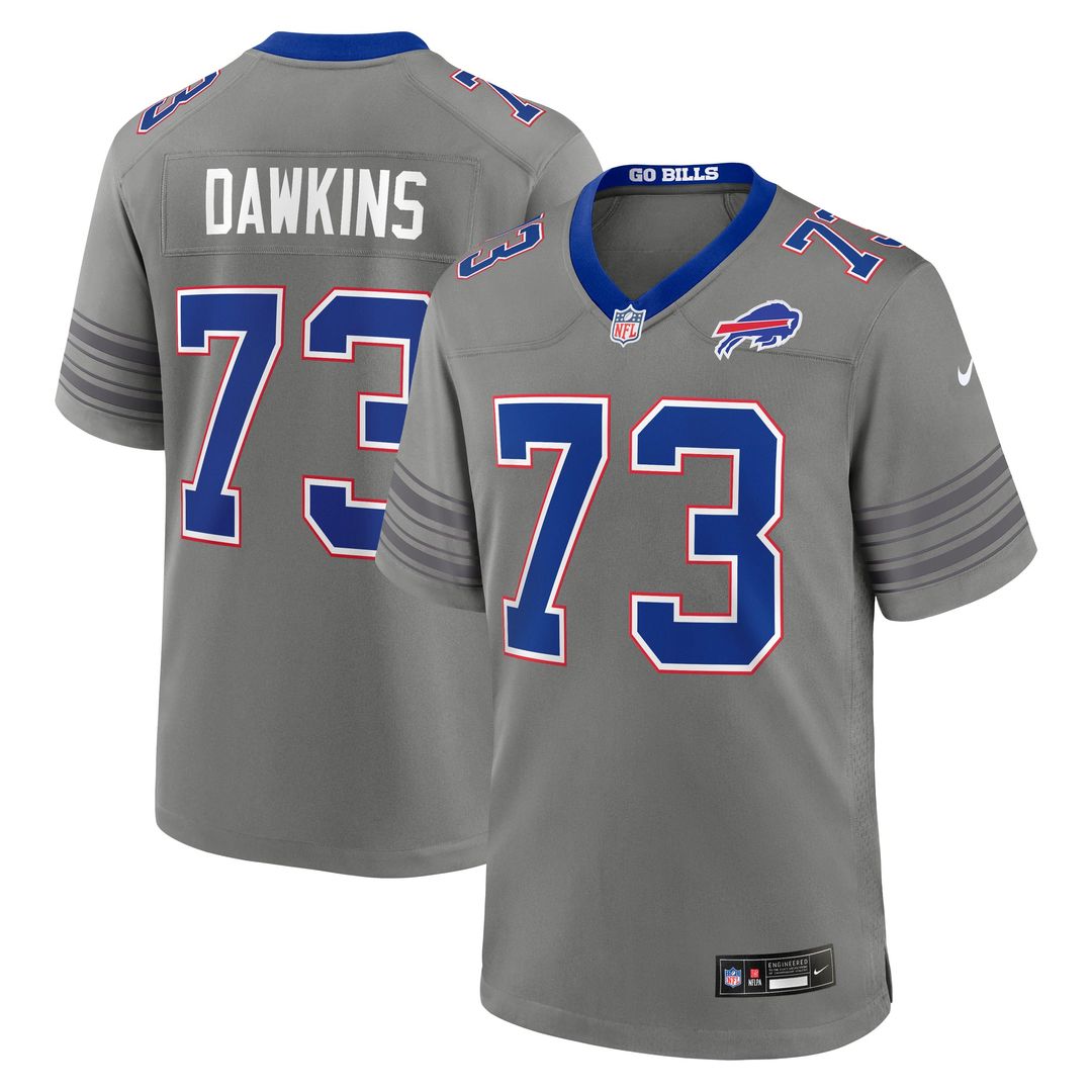 Men's Buffalo Bills Dion Dawkins Royal Game NFL Football Jersey - view 17