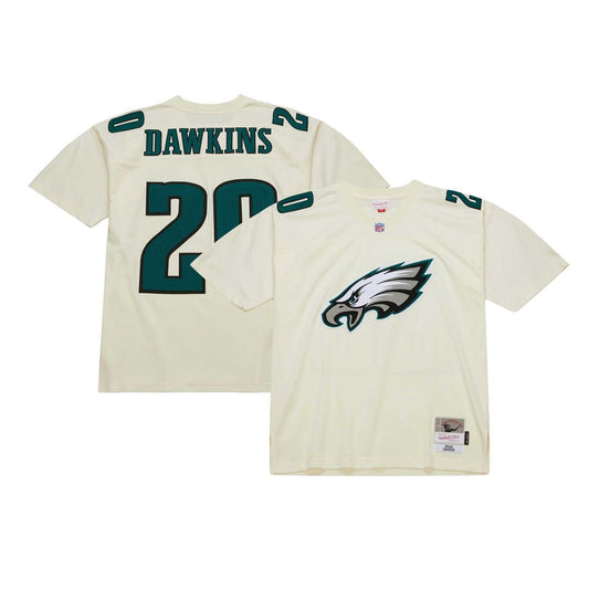 Men's Philadelphia Eagles Brian Dawkins Cream Chainstitch Legacy NFL Football Jersey - view 1