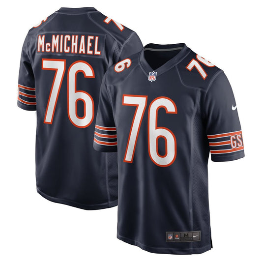 Men's Chicago Bears Steve McMichael Navy Retired Player Game NFL Football Jersey - view 1