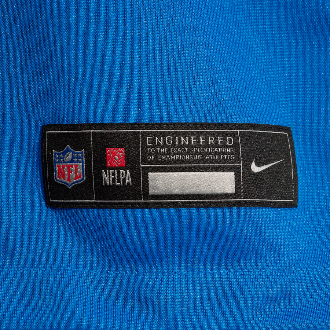 Men's Detroit Lions Isiah Pacheco Blue Team Game NFL Football Jersey - view 8