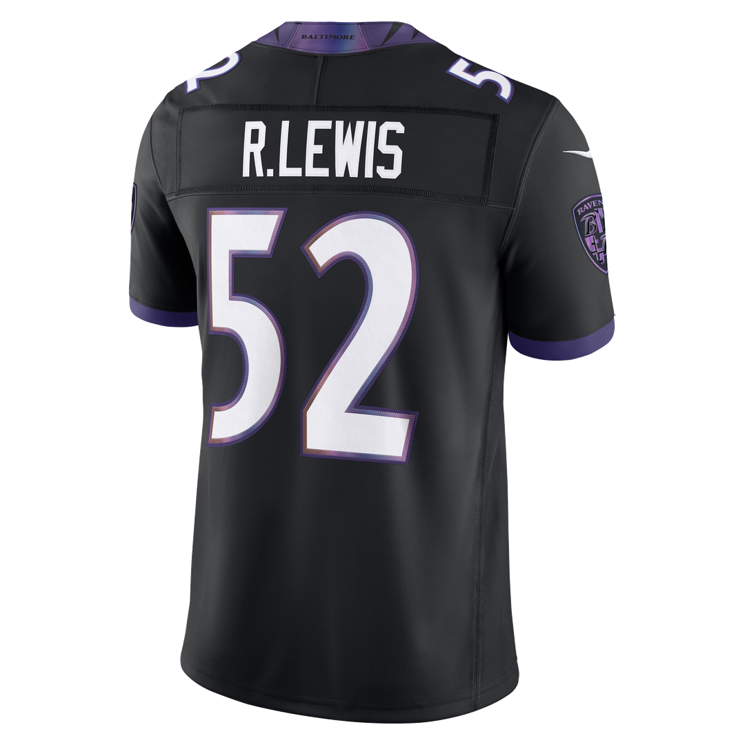 Men's Baltimore Ravens Ray Lewis Black Alternate Stitched Retired Player Limited NFL Football Jersey - view 6