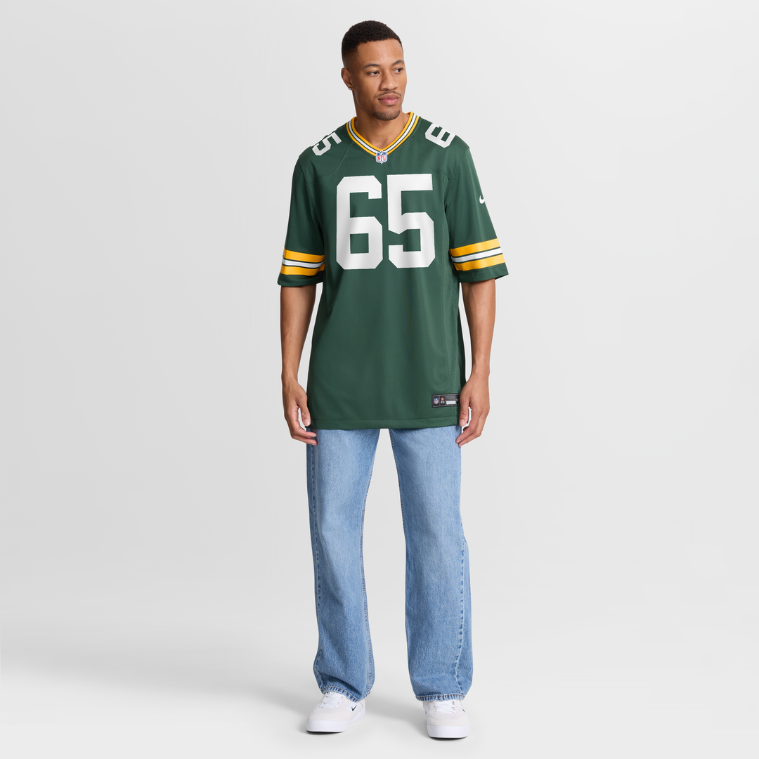 Men's Green Bay Packers Aaron Banks Green Team Game NFL Football Jersey - view 7