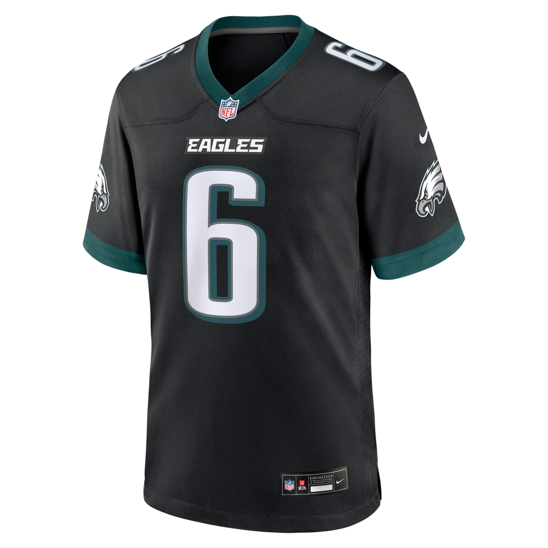 Men's Philadelphia Eagles DeVonta Smith Black Alternate Game NFL Football Jersey - view 2