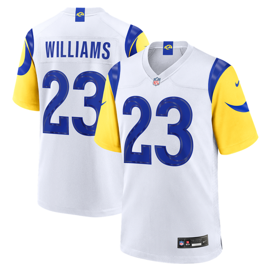 Men's Los Angeles Rams Kyren Williams White White Game NFL Football Jersey - view 1