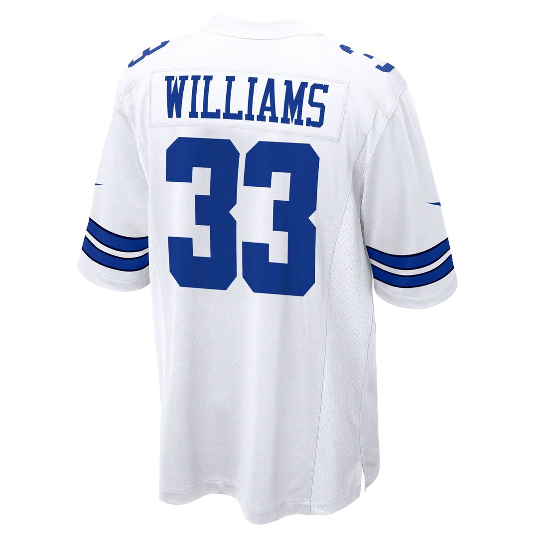 Men's Dallas Cowboys Javonte Williams White Game NFL Football Jersey - view 6