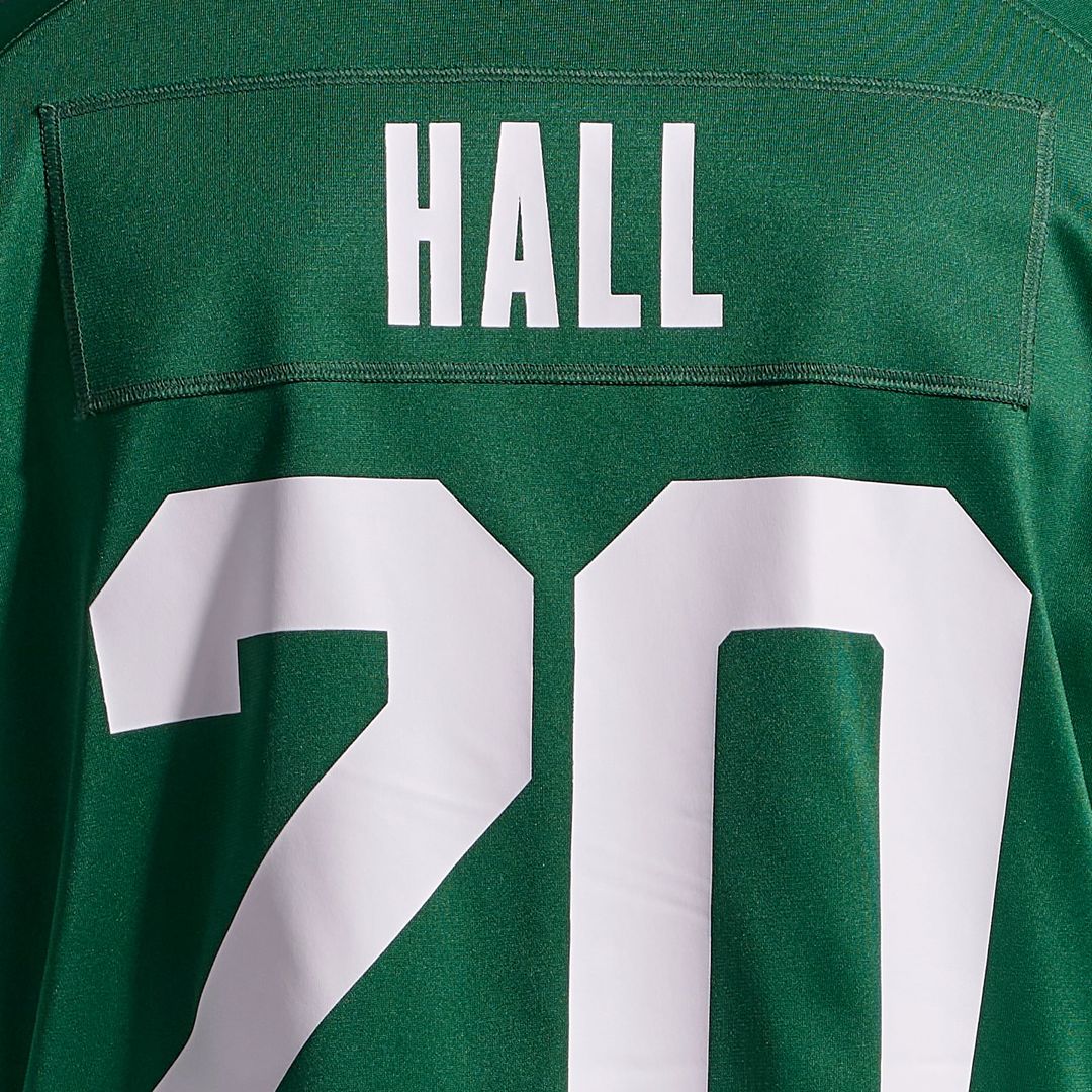 Men's New York Jets Breece Hall Legacy Black Alternate Game NFL Football Jersey - view 24