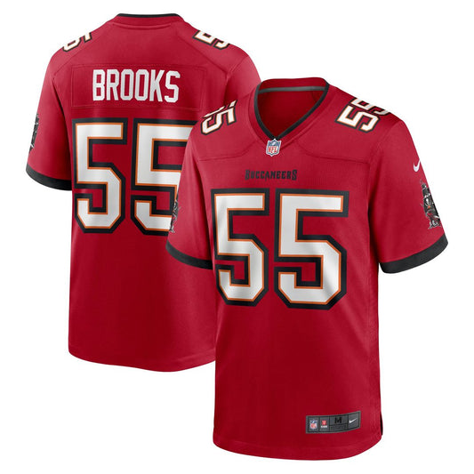 Men's Tampa Bay Buccaneers Derrick Brooks Red Retired Player Game NFL Football Jersey - view 1