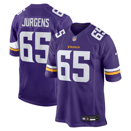 Men's Minnesota Vikings Michael Jurgens Purple Game NFL Football Jersey - view 1
