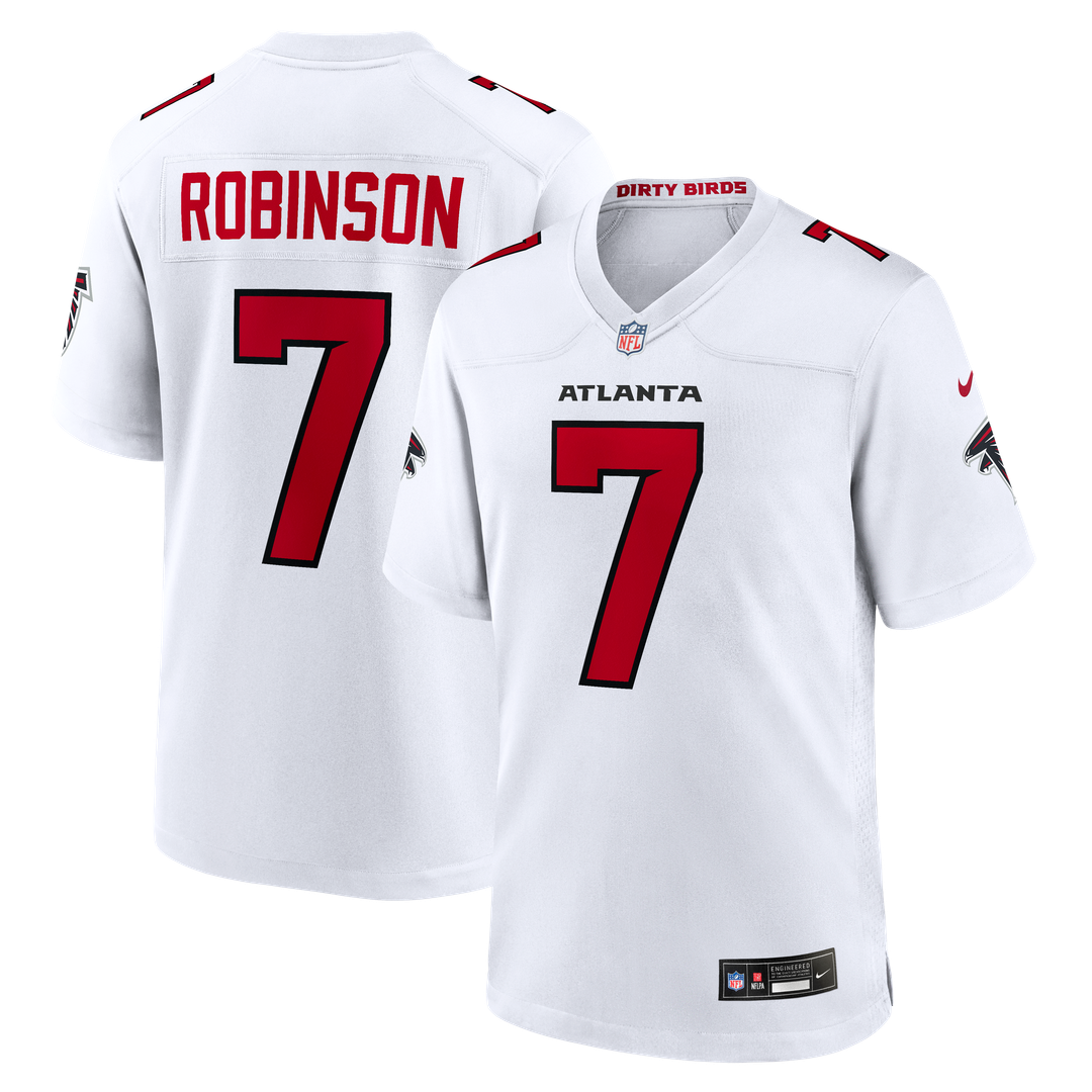 Men's Atlanta Falcons Bijan Robinson White Game NFL Football Jersey - view 1