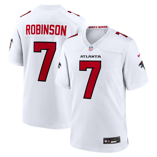 Men's Atlanta Falcons Bijan Robinson White Game NFL Football Jersey - view 1