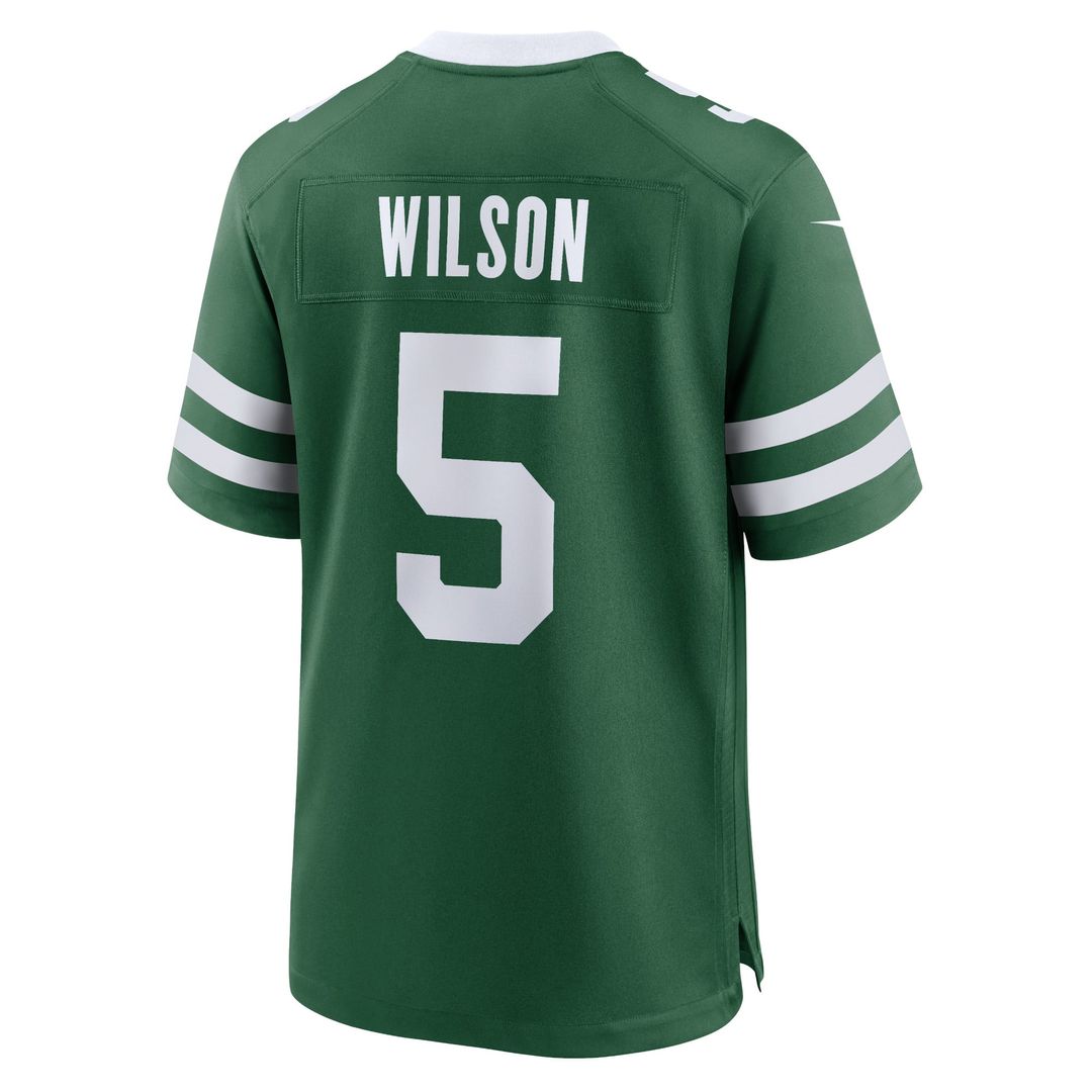 Men's New York Jets Garrett Wilson Legacy Green Game NFL Football Jersey - view 3