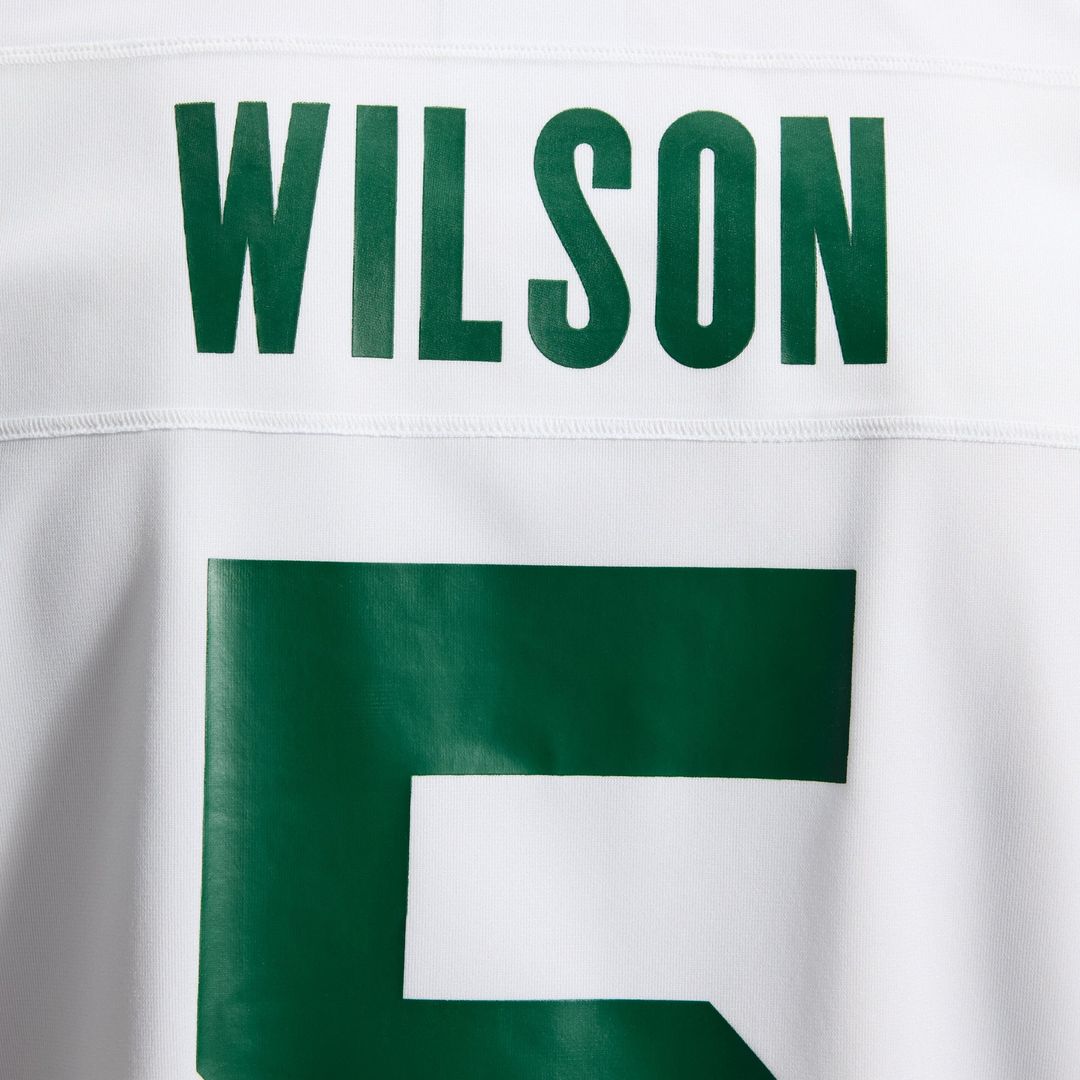 Men's New York Jets Garrett Wilson Legacy Green Game NFL Football Jersey - view 33