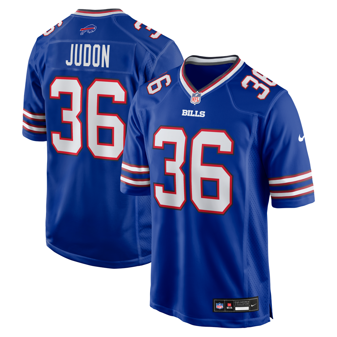Men's Buffalo Bills Matthew Judon Royal Team Game NFL Football Jersey - view 1