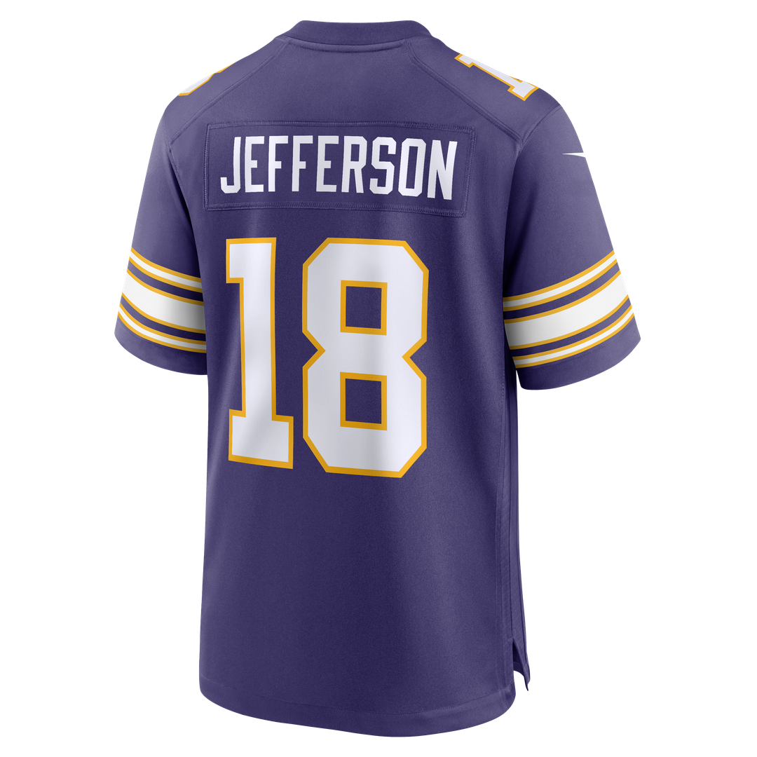 Men's Minnesota Vikings Justin Jefferson White Alternate Game NFL Football Jersey - view 36