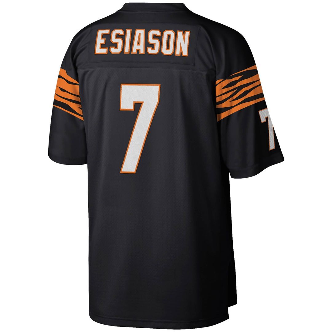 Men's Cincinnati Bengals Boomer Esiason Black Legacy Replica NFL Football Jersey - view 3