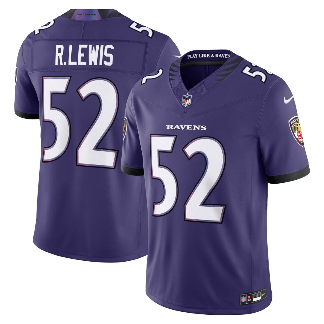 Men's Baltimore Ravens Ray Lewis Black Alternate Stitched Retired Player Limited NFL Football Jersey - view 7