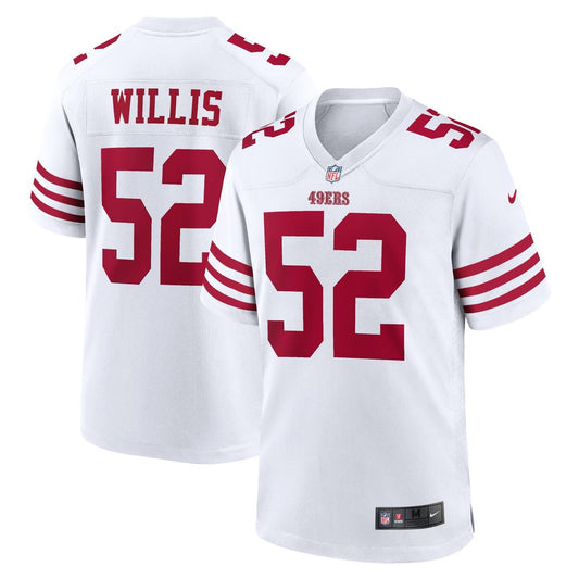 Men's San Francisco 49ers Patrick Willis White Retired Player Game NFL Football Jersey - view 1