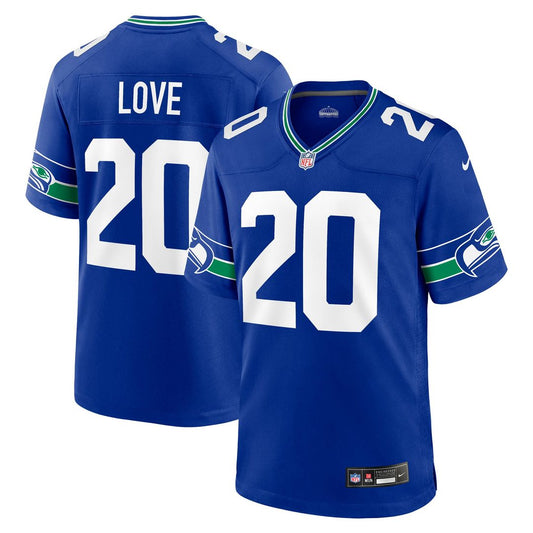 Men's Seattle Seahawks Julian Love Royal Alternate Game NFL Football Jersey - view 1