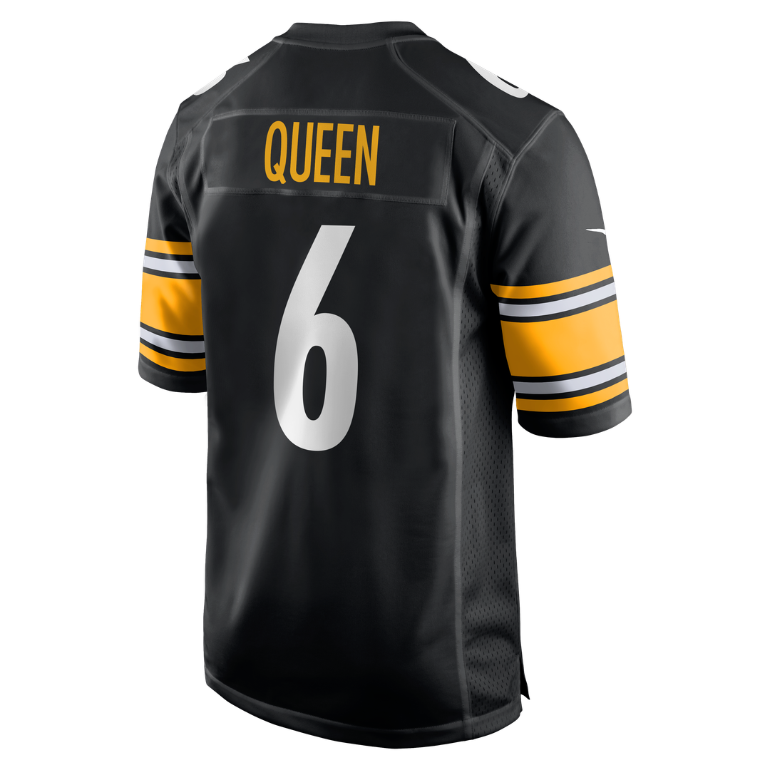 Men's Pittsburgh Steelers Patrick Queen Gold Alternate 1933 Throwback Game NFL Football Jersey - view 9