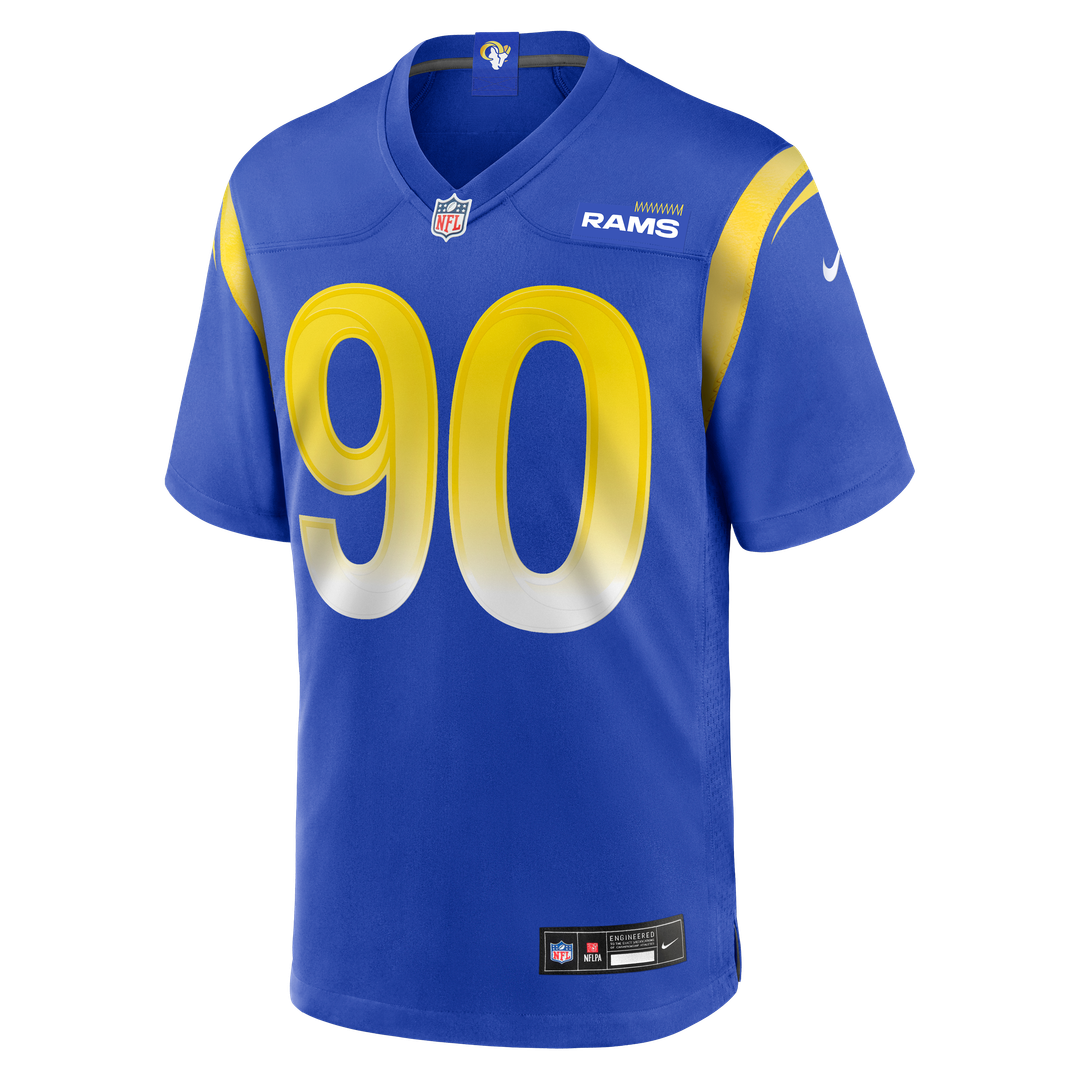 Men's Los Angeles Rams Tyler Davis Royal Team Game NFL Football Jersey - view 2