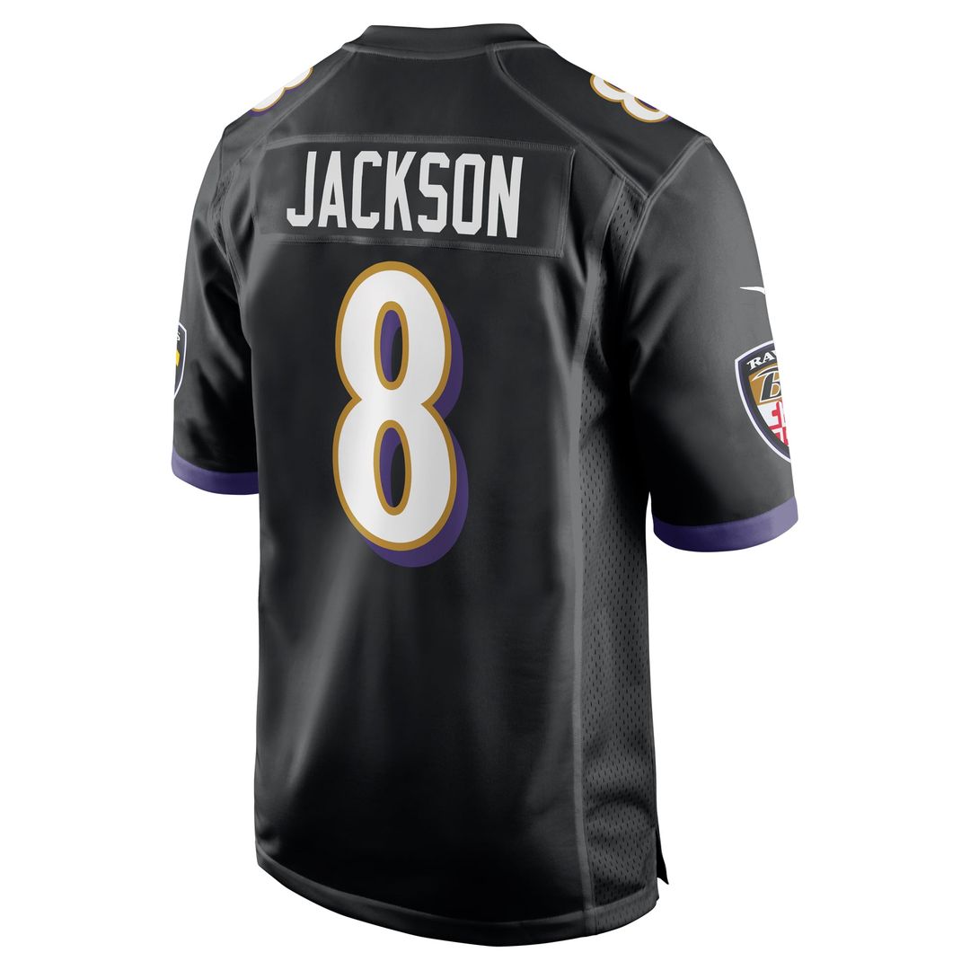Men's Baltimore Ravens Lamar Jackson White Game NFL Football Jersey - view 15