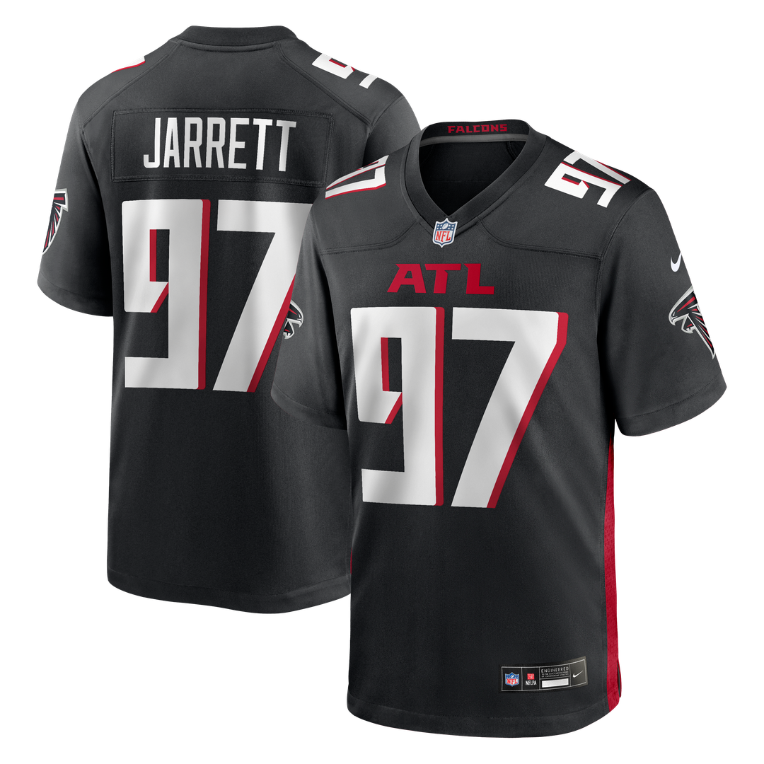 Men's Atlanta Falcons Grady Jarrett Black Game NFL Football Jersey - view 1