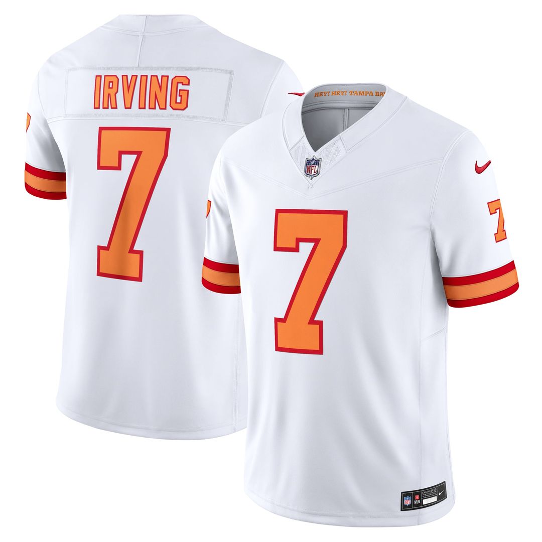 Men's '76 Tampa Bay Buccaneers Bucky Irving White Player Limited NFL Football Jersey - view 1
