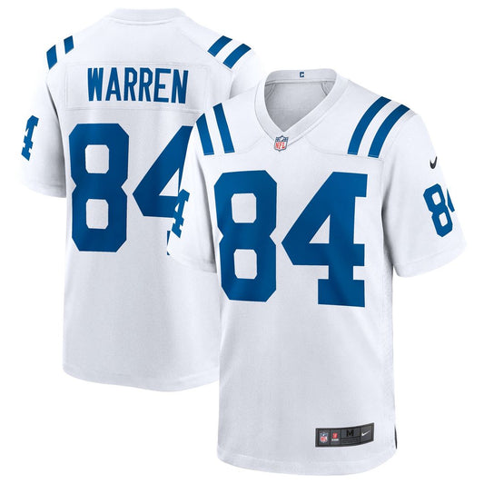 Men's Indianapolis Colts Tyler Warren White Game NFL Football Jersey - view 1