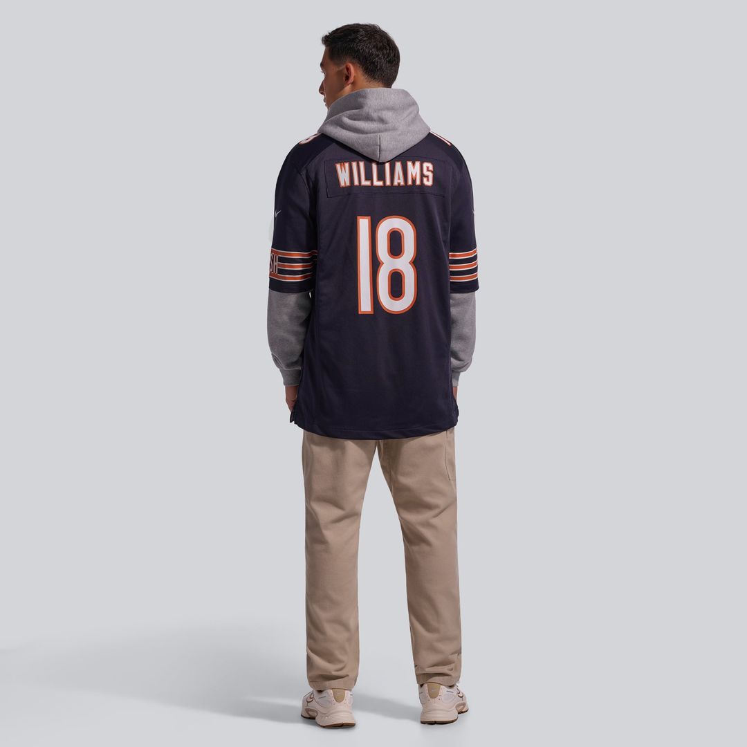 Men's Chicago Bears Caleb Williams White First Round Pick Player Game NFL Football Jersey - view 20