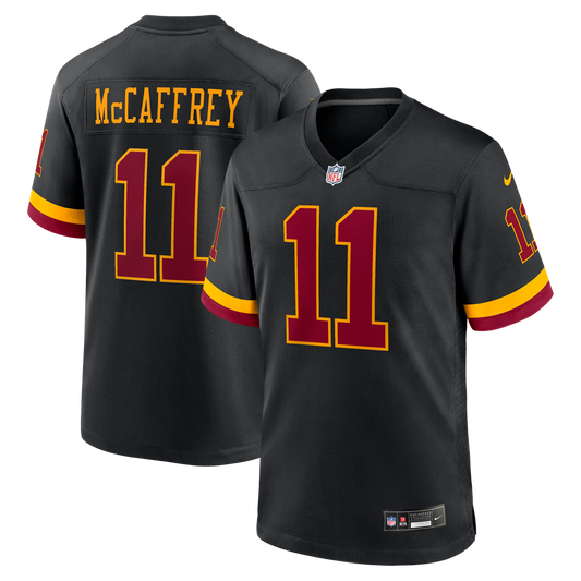 Men's Washington Commanders Luke McCaffrey Black Hail Raiser Alternate Game NFL Football Jersey - view 1