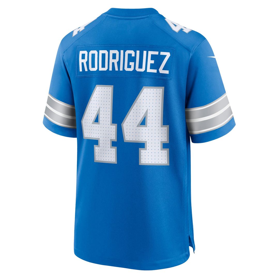 Men's Detroit Lions Malcolm Rodriguez Black 2nd Alternate Game NFL Football Jersey - view 15