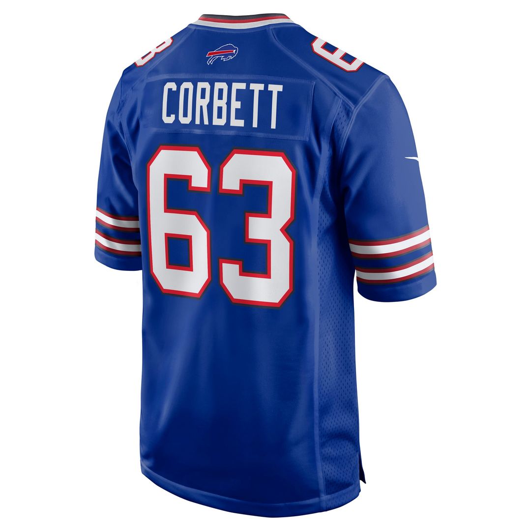 Men's Buffalo Bills Austin Corbett Royal Team Game NFL Football Jersey - view 3