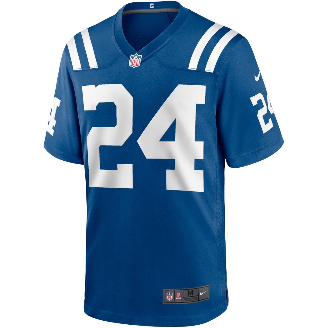 Men's Indianapolis Colts Lenny Moore Royal Game NFL Football Jersey - view 2