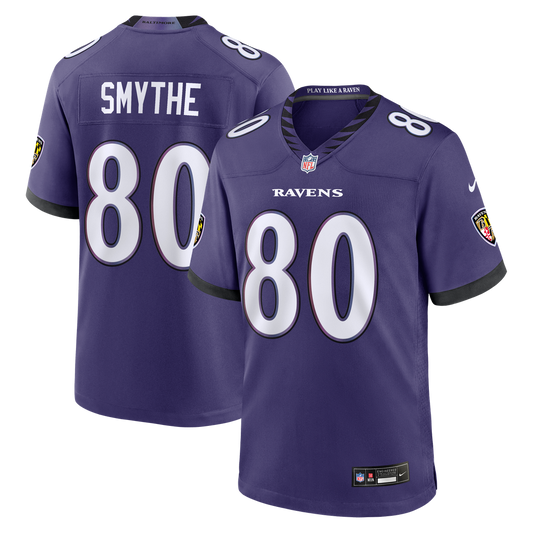 Men's Baltimore Ravens Durham Smythe Purple Team Game NFL Football Jersey - view 1