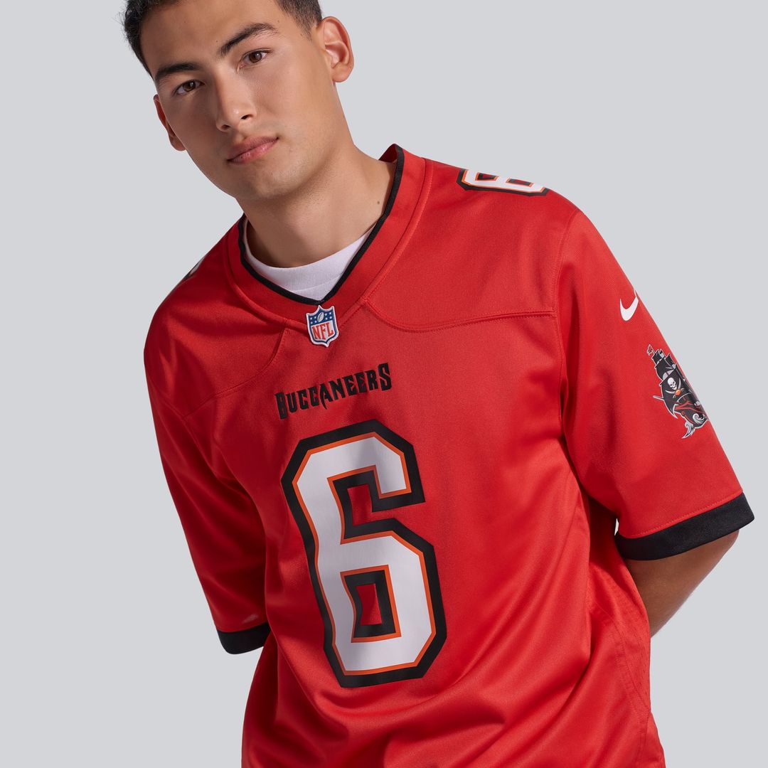 Men's Tampa Bay Buccaneers Baker Mayfield White Away Game NFL Football Jersey - view 58
