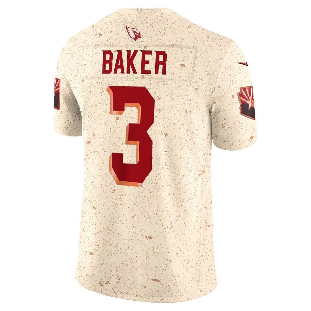 Men's Arizona Cardinals Budda Baker Natural Rivalries Collection Stitched Limited NFL Football Jersey - view 3