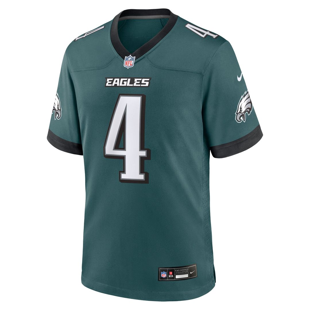 Men's Philadelphia Eagles Jake Elliott Midnight Green Team Game NFL Football Jersey - view 2