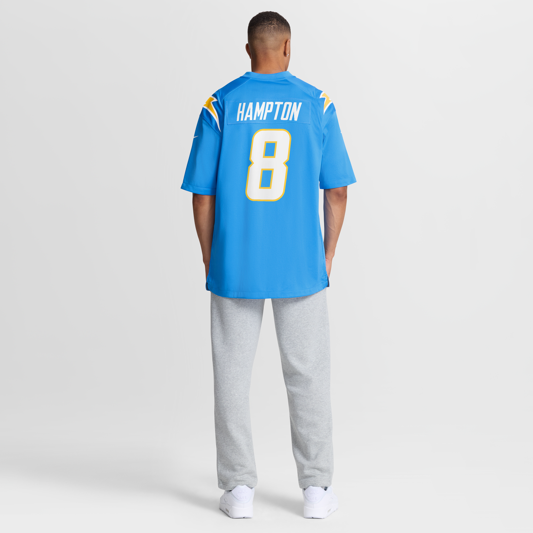 Men's Los Angeles Chargers Omarion Hampton Powder Blue Game NFL Football Jersey - view 5