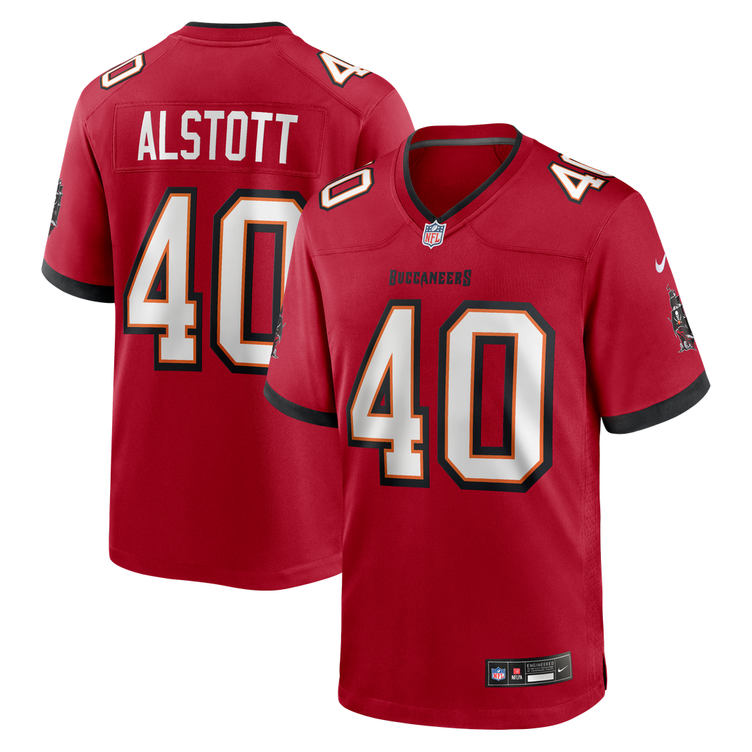 Men's Tampa Bay Buccaneers Mike Alstott Red Retired Player Game NFL Football Jersey - view 1