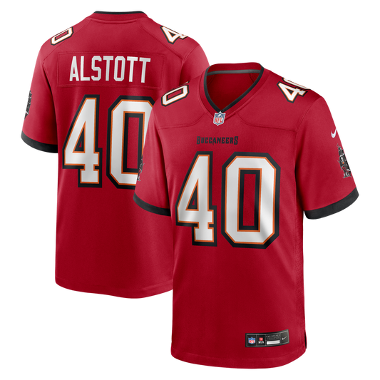 Men's Tampa Bay Buccaneers Mike Alstott Red Retired Player Game NFL Football Jersey - view 1
