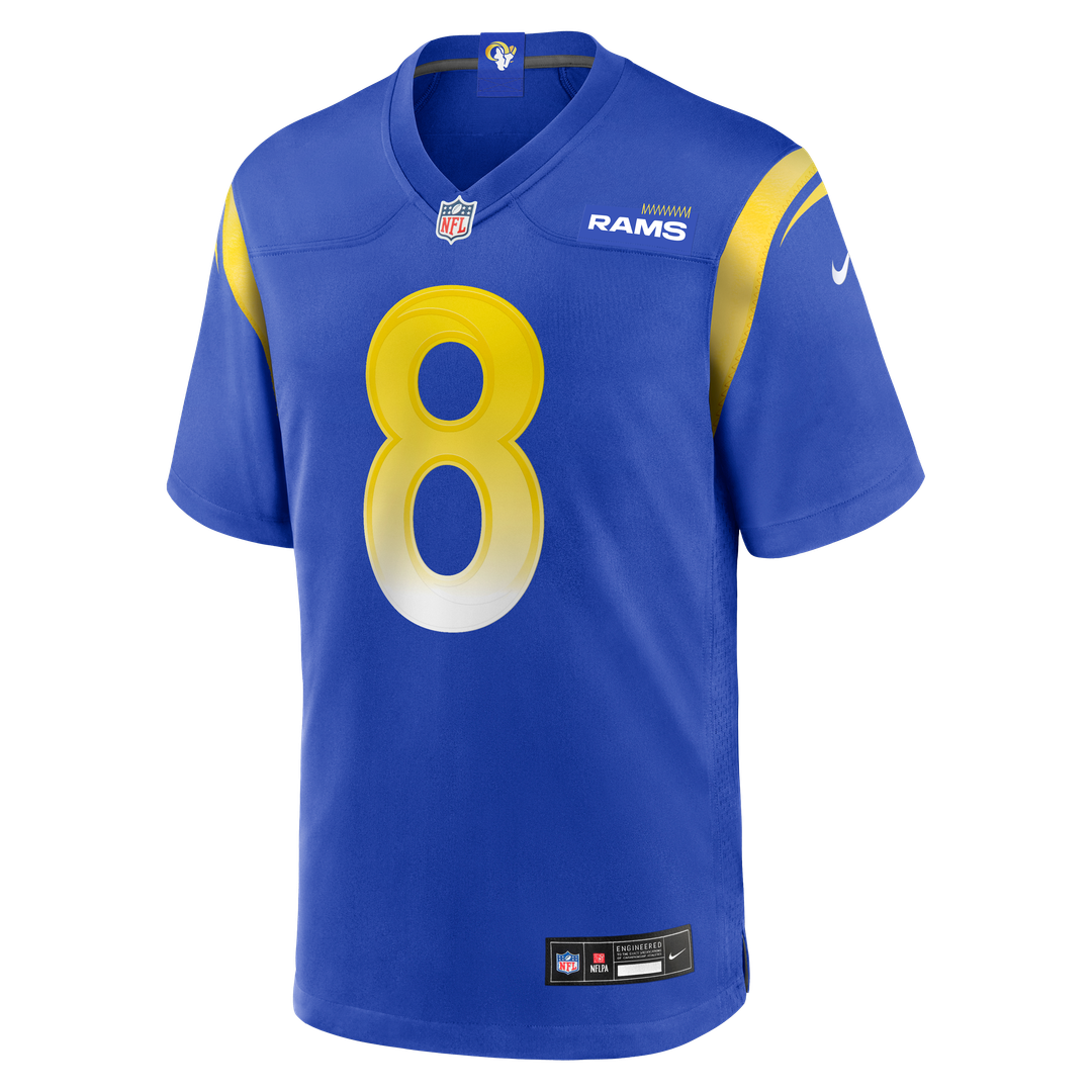 Men's Los Angeles Rams Jared Verse White White Game NFL Football Jersey - view 30