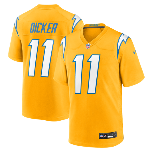 Men's Los Angeles Chargers Cameron Dicker Gold Alternate Game NFL Football Jersey - view 1