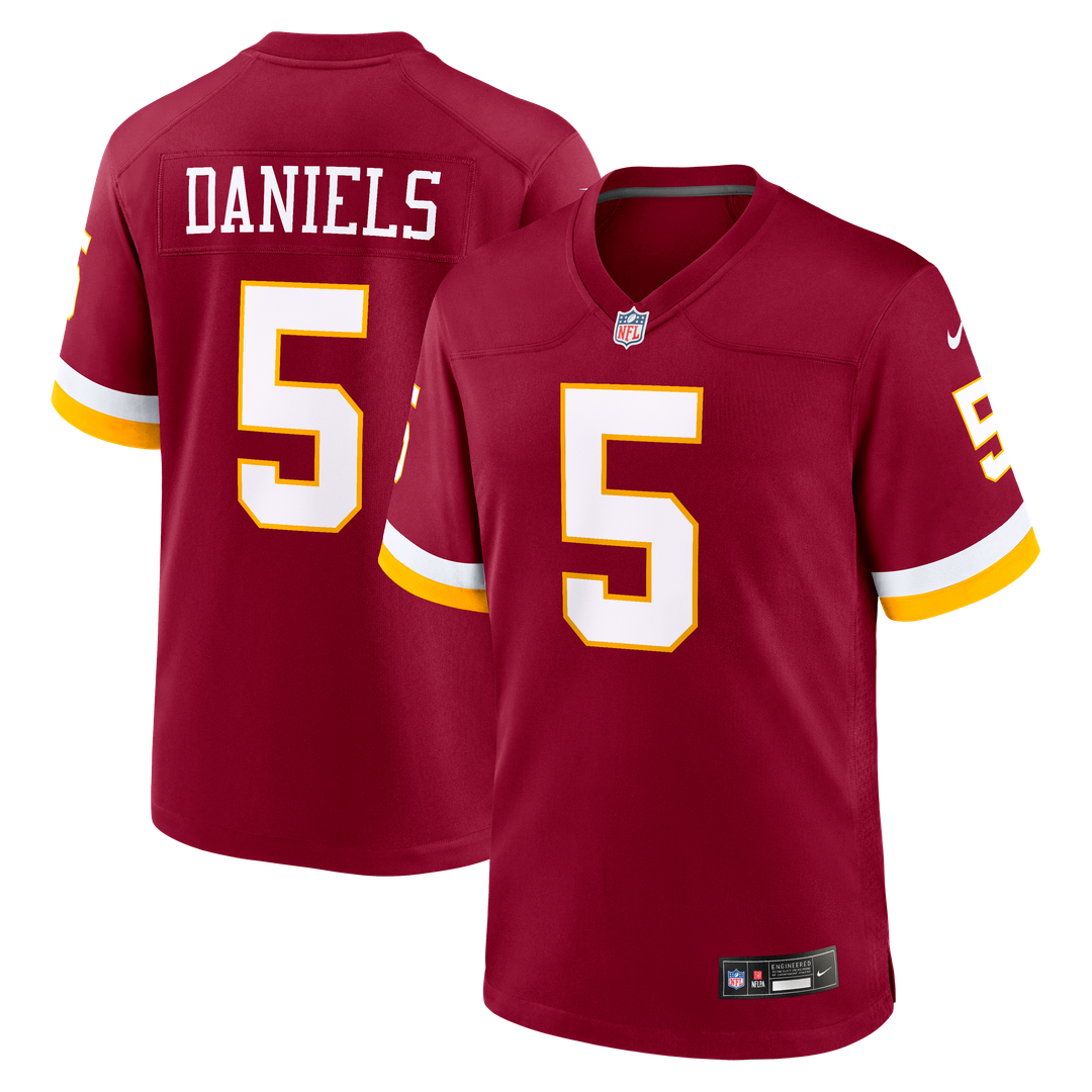 Men's Washington Commanders Jayden Daniels Burgundy Game NFL Football Jersey - view 16