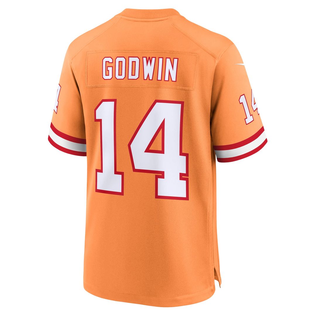 Men's Tampa Bay Buccaneers Chris Godwin Orange Throwback Game NFL Football Jersey - view 3