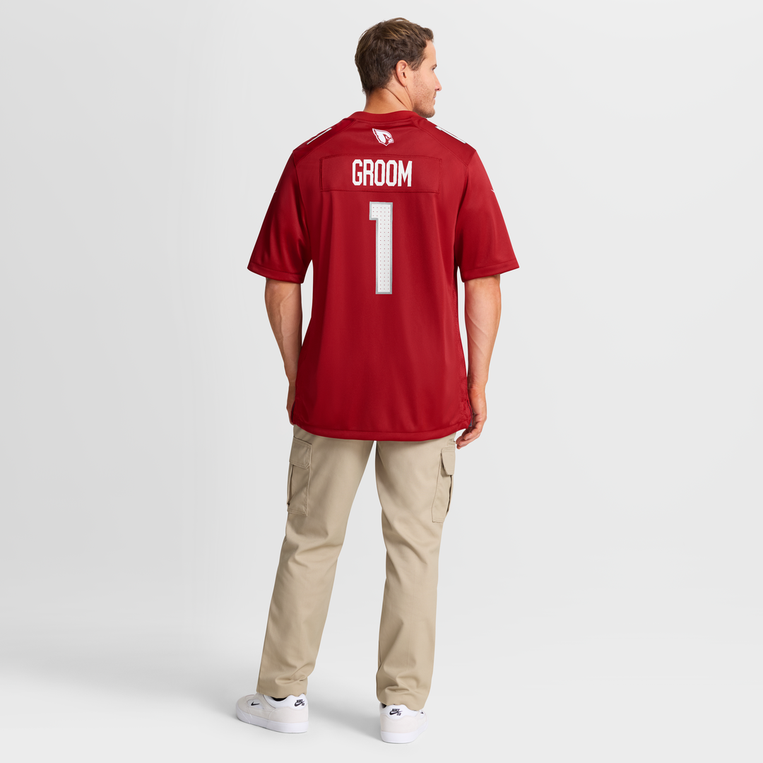 Men's Arizona Cardinals Number 1 Groom Cardinal Game NFL Football Jersey - view 8