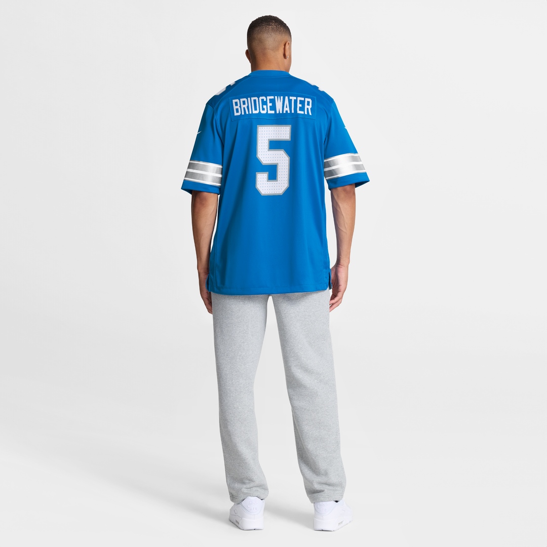 Men's Detroit Lions Teddy Bridgewater Blue Team Game NFL Football Jersey - view 5