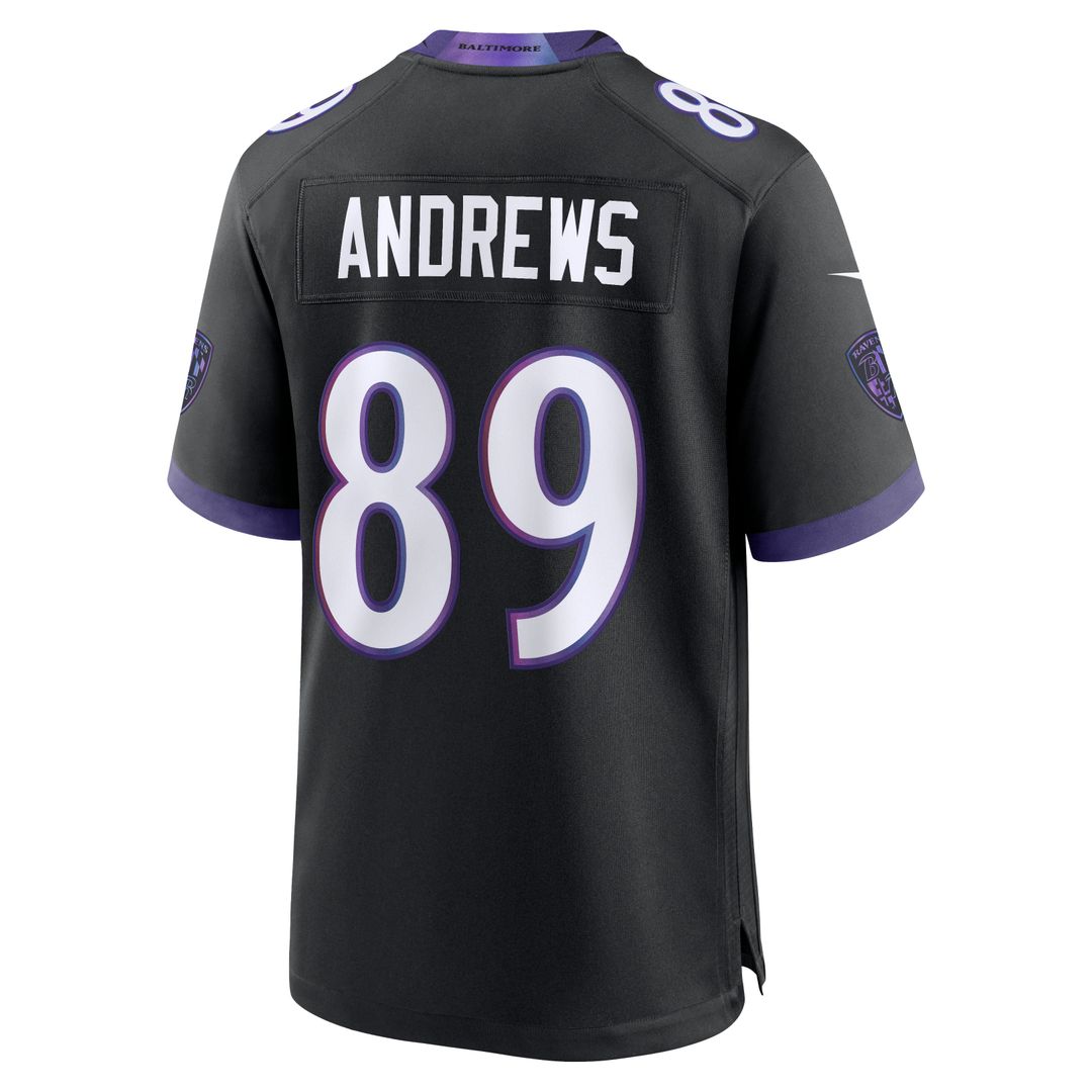 Men's Baltimore Ravens Mark Andrews Black Alternate Game NFL Football Jersey - view 6