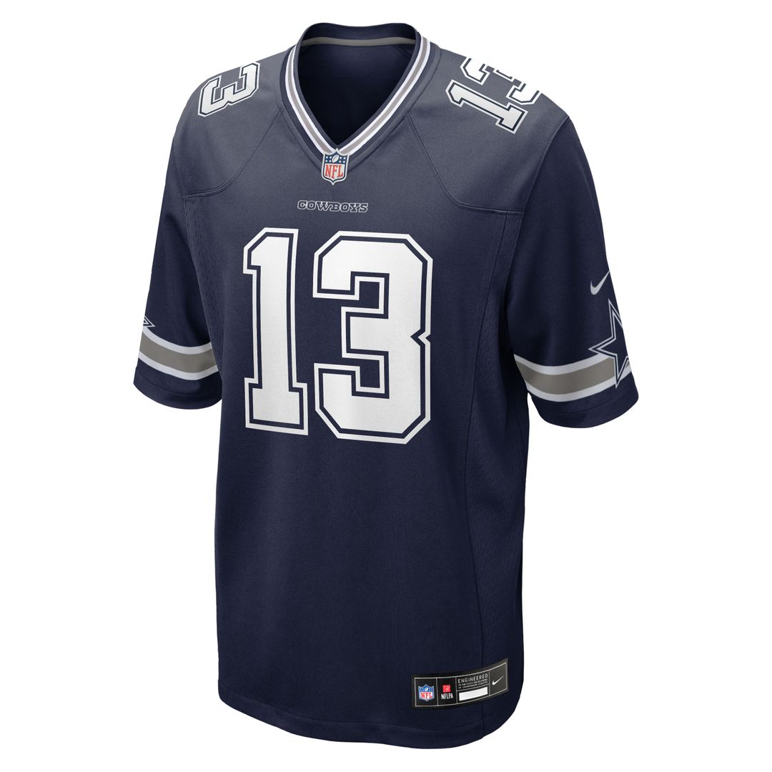 Men's Dallas Cowboys Caleb Downs Navy Team Game NFL Football Jersey - view 12