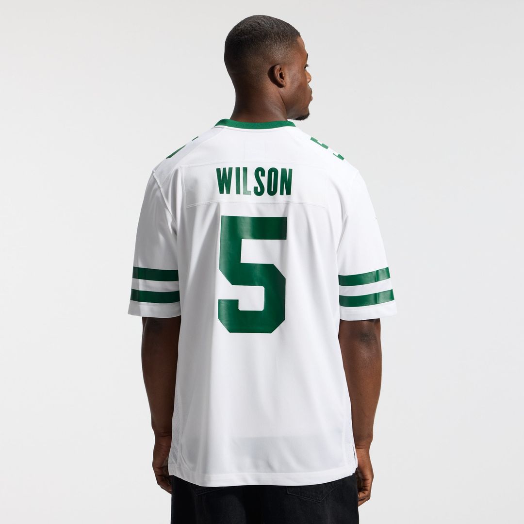 Men's New York Jets Garrett Wilson Legacy Green Game NFL Football Jersey - view 24